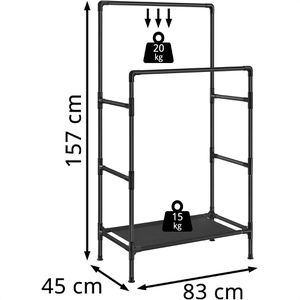 Produktbild für Garderobenständer Songmics RDR001B02, schwarz