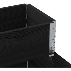 Produktbild für Palettenaufsatz vidaXL 4010310, schwarz, Holz