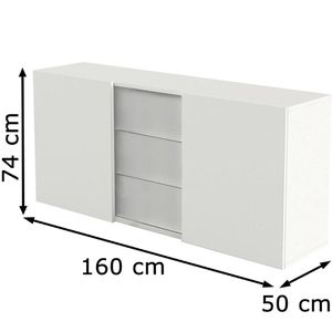 Produktbild für Sideboard Kerkmann start up 4487, aus Holz, weiß