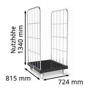 Produktbild für Rollbehälter HMH Basic, Nutzhöhe 1340mm
