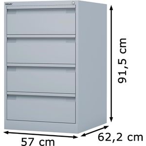 Produktbild für Karteischrank Bisley KS24-645, für DIN A5