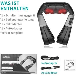 Produktbild für Nackenmassagegerät Nekteck Shiatsu, schwarz