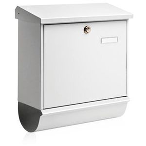Briefkasten Burg-Wächter Comfort-Set 91300, weiß, aus Stahl