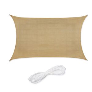 Sonnensegel Relaxdays beige, rechteckig