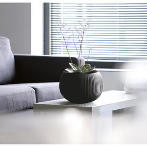 Produktbild für Übertopf Prosperplast Beton Bowl, schwarz, Ø 29 x 20 cm