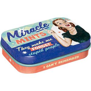 Nostalgic-Art Kräuterbonbons Miracle Mints, Pfefferminz-Pastillen, zuckerfrei, 15g