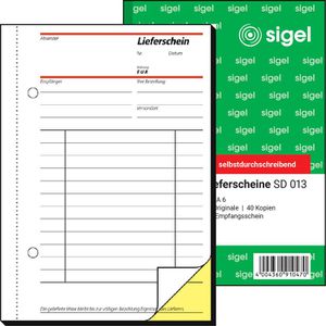 Produktbild für Lieferscheinbuch Sigel SD013, A6