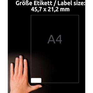 Produktbild für Adressetiketten Zweckform J4720-25, transparent