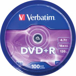 Produktbild für DVD-Rohlinge Verbatim 43551, DVD+R