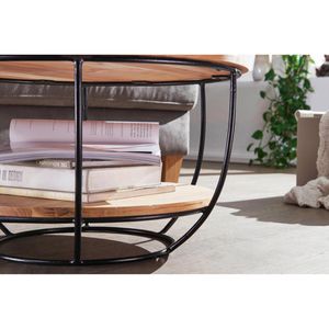 Produktbild für Couchtisch Wohnling WL5.957, aus Massivholz, akazie