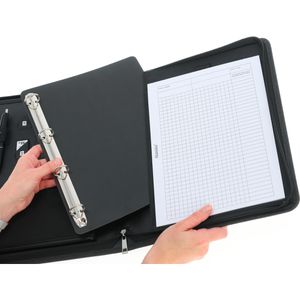Produktbild für Schreibmappe Alassio 30119, Olbia, grau, Polyester