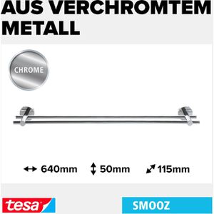 Produktbild für Handtuchhalter Tesa Smooz 40321, silber