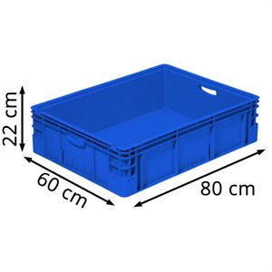 Produktbild für Eurobox Alpha-Paletten Silverline, blau, 90 Liter
