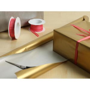 Produktbild für Geschenkband Präsent Vichy Karo, rot