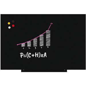 Produktbild für Kreidetafel Rocada Skinliquid, schwarz, magnetisch