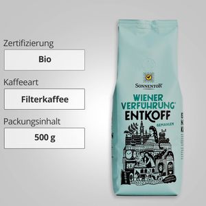 Produktbild für Kaffee Sonnentor Wiener Verführung Entkoff, entkoffeiniert BIO
