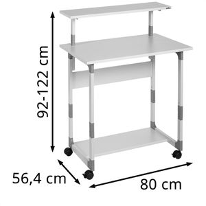 Produktbild für Computertisch Durable 3718-10, SYSTEM, mit Rollen
