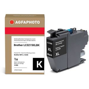 Produktbild für Tinte AgfaPhoto für Brother LC-3219XLBK, schwarz