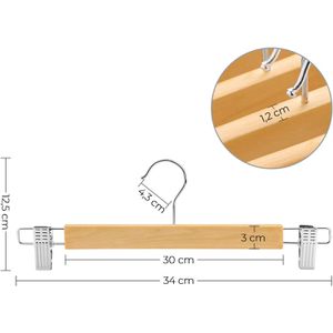 Produktbild für Hosenbügel Songmics CRW009N01, aus Holz