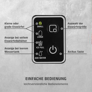 Produktbild für Eiswürfelmaschine Caso IceChef Compact, Edelstahl