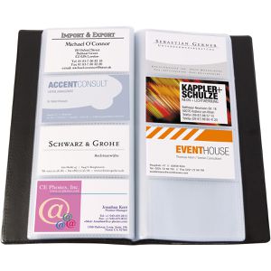 Produktbild für Visitenkartenmappe Sigel VZ172, schwarz, A5
