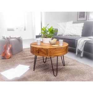 Produktbild für Couchtisch Wohnling WL5.958, aus Massivholz, sheesham