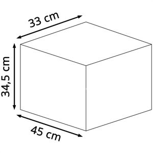 Produktbild für Einbaumülleimer Wesco Trio-Shorty, 345 K/500-3