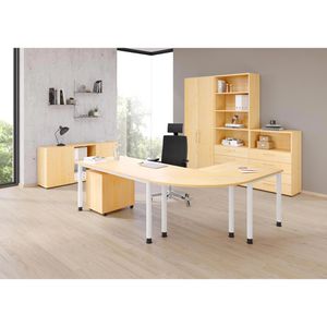 Produktbild für Kommode Hammerbacher 928S4, ahorn / graphit