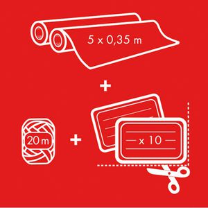 Produktbild für Geschenkpapier Clairefontaine 223890C, Tiny Rolls