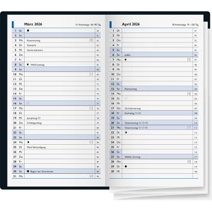 Produktbild für Taschenkalender Brunnen Modell 748, Jahr 2026