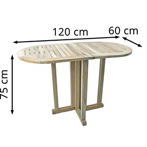 Produktbild für Gartentisch Garden-Pleasure SOLO, Teakholz