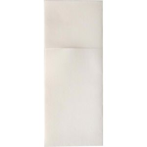 Produktbild für Bestecktaschen Papstar 87480 Airlaid, weiß