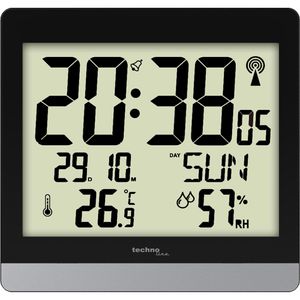Produktbild für Wanduhr Technoline WS 8014, Kunststoff, digital, Funkuhr