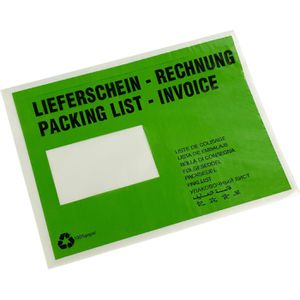 1.000 Lieferscheintaschen DIN C5 - Transparent & Selbstklebend Für Versand