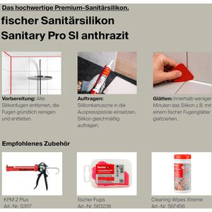 Produktbild für Silikon Fischer Premium, DSSA, anthrazit