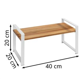Produktbild für Küchenregal Wenko Louisa 53027100, braun