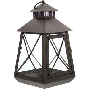 Produktbild für Laterne Frank-Flechtwaren Konisch, braun, outdoor
