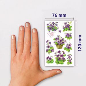 Produktbild für Sticker Zweckform 4317 Z-Design Veilchen