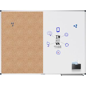 Produktbild für Kombitafel Legamaster 7-108643, 2 in 1, braun / weiß