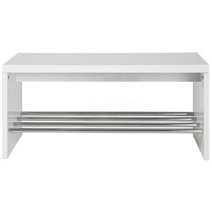 Schuhbank Haku-Möbel 95330, weiß, aus Holz