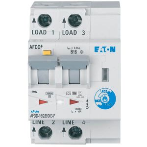 Produktbild für Brandschutzschalter EATON AFDD-16/2/B/003-F, 3 TE, 16 A