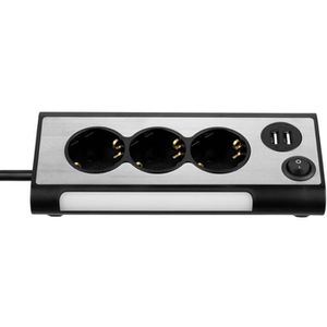Produktbild für Tischsteckdose REV-Ritter Light Socket, 1,4 m Schuko Kabel