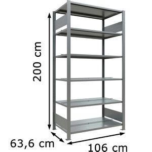 Produktbild für Aktenregal Schulte MULTIplus150, 17743, aus Metall
