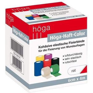 Produktbild für Fixierbinden Höga Haft Color, rot