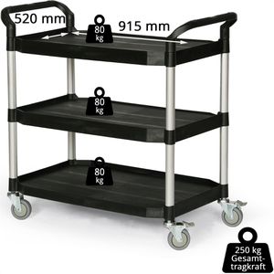 Produktbild für Tischwagen Matador HX-808LA, aus Kunststoff