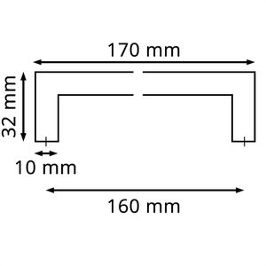 Produktbild für Möbelgriffe SO-TECH E8, silber, aus Edelstahl