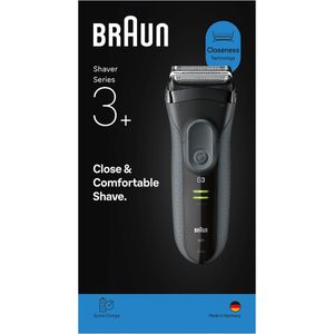 Produktbild für Elektrorasierer Braun Series 3+ Close&amp;Comfortable Shave, 3000s