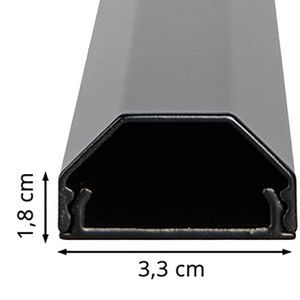 Produktbild für Kabelkanal myWall HZ 3-1,1, schwarz