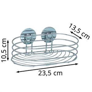 Produktbild für Duschablage Wenko Turbo-Loc Wandablage, verchromt