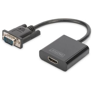 HDMI-Adapter Digitus VGA - HDMI Konverter, DA-70473